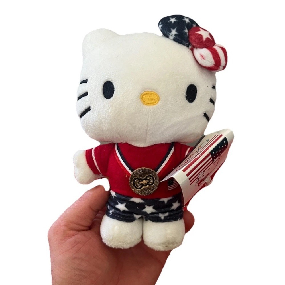 Hello Kitty x Team USA Plush Sanrio GUND 6058887 Olympic Gold Medal Toy NWT 2020